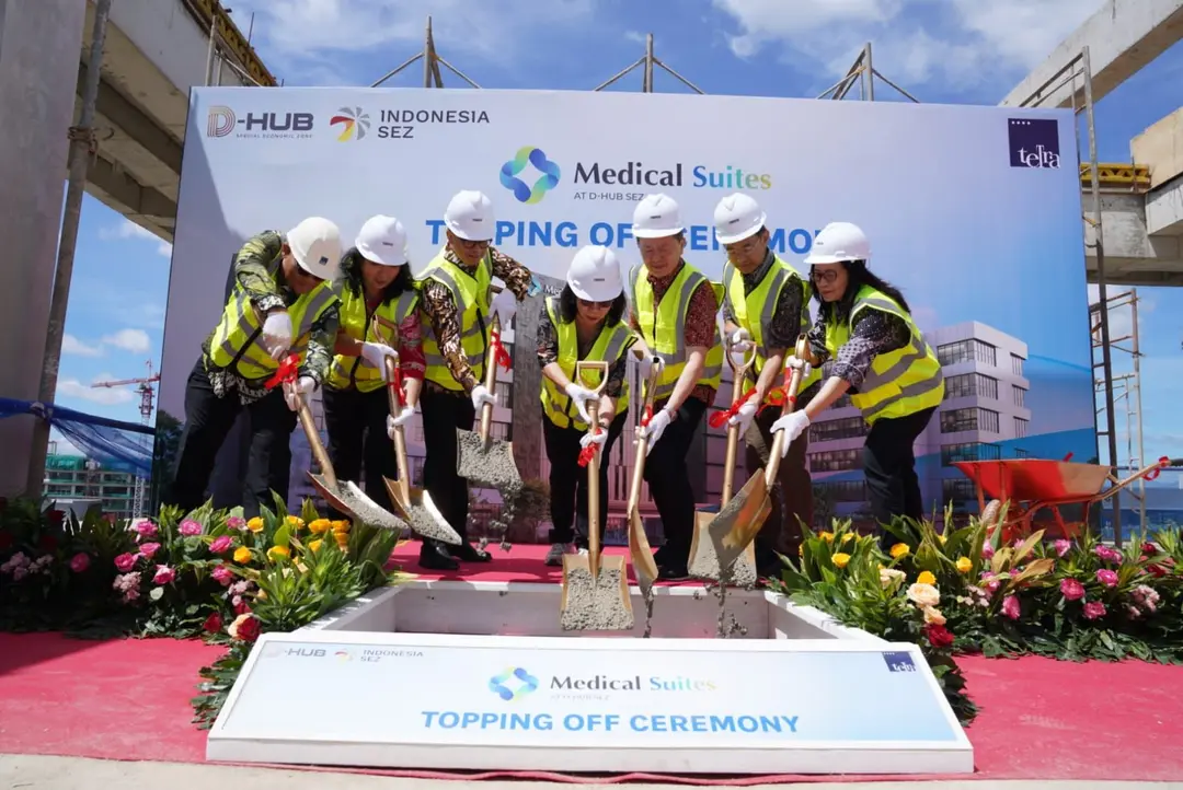 Medical Suites Reaches Topping Off Milestone at D-HUB SEZ BSD City